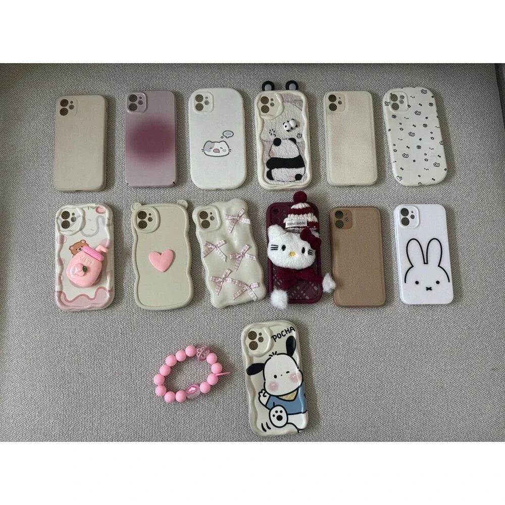 iPhone 11 Case Lot 13 Bundle Aesthetic Kawaii Coquette Sanrio Hello Kitty Miffy